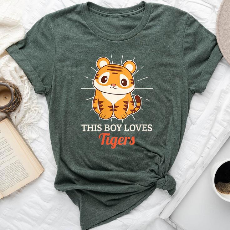 This Boy Loves Tigers Wild Animal Zoo Bella Canvas T-shirt