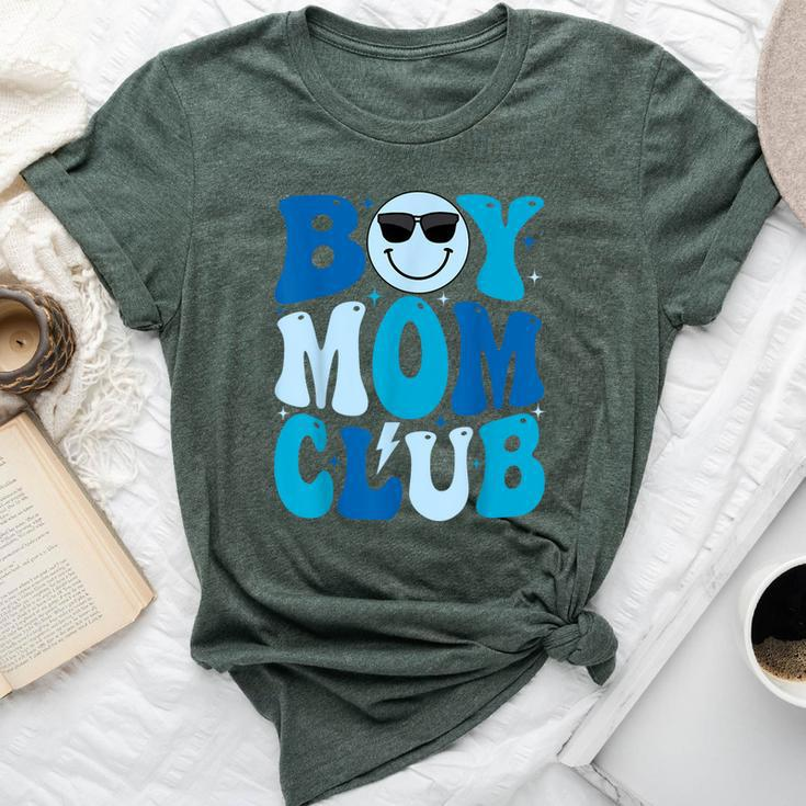 Boy Mom Club Mother's Day Groovy Mother Mama Bella Canvas T-shirt