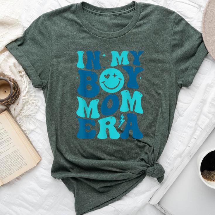 In My Boy Mom Era Retro Groovy Happy Mother's Day Mom Life Bella Canvas T-shirt