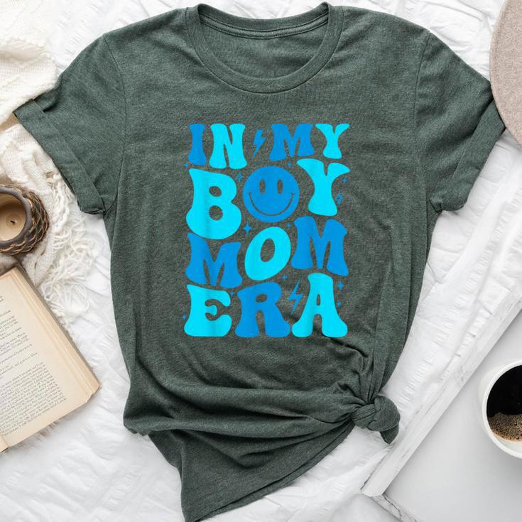 In My Boy Mom Era Retro Groovy Mom Life Happy Mother's Day Bella Canvas T-shirt