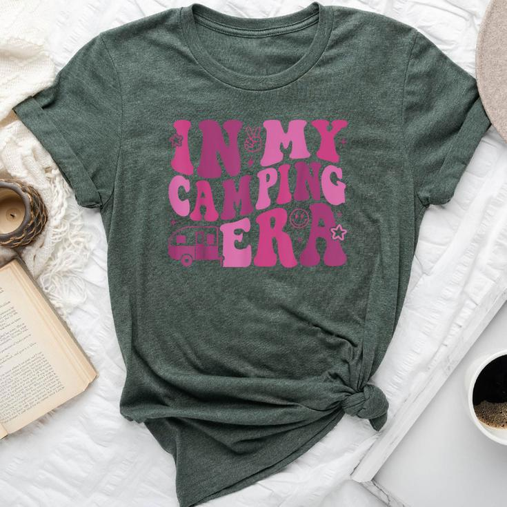In My Camping Era Retro Pink Groovy Style For Women Bella Canvas T-shirt