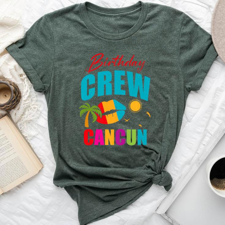 Cancun Trip Mexico Birthday Crew 2024 Beach Vacation Girl Bella Canvas T-shirt