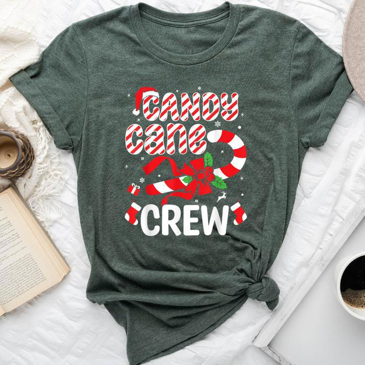 Candy Cane Crew Christmas Holiday Women Bella Canvas T-shirt
