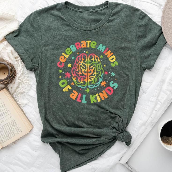 Celebrate Minds Of All Kinds Autism Awareness Bella Canvas T-shirt