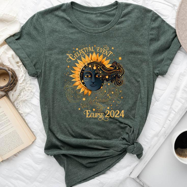 Celestial Event Total Solar Eclipse Girl April 8 2024 Bella Canvas T-shirt