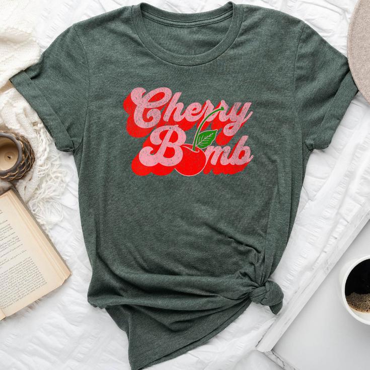 Cherry Bomb Retro 70S Vintage Style Cute Bella Canvas T-shirt