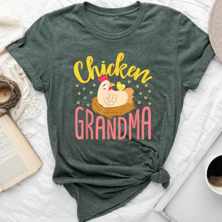 Chicken Grandma Farmer Lady Chickens Farm Animal Hen Bella Canvas T-shirt