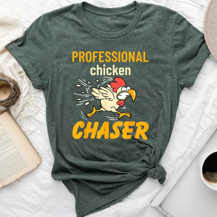 Chicken Professional Chaser Farmer Farm Bella Canvas T-shirt