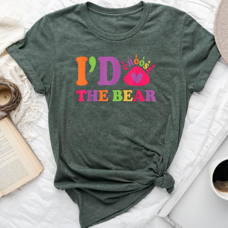 I Choose The Bear Every Time 2024 Trending Women Bella Canvas T-shirt