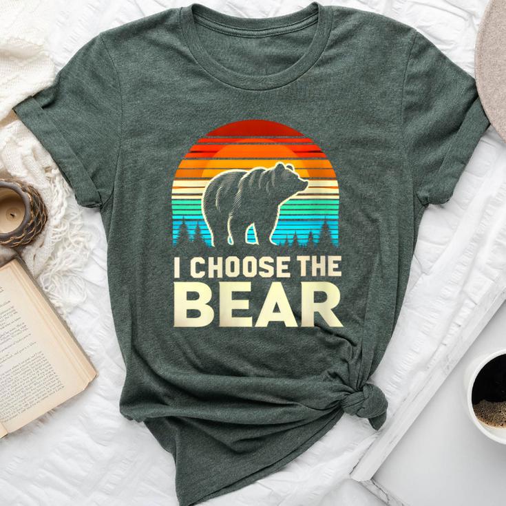 I Choose The Bear Vintage Sunset Bella Canvas T-shirt