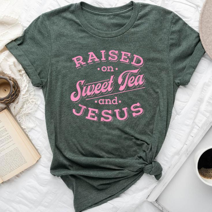 Christian Southern Girls Sweet Tea And Jesus Bella Canvas T-shirt