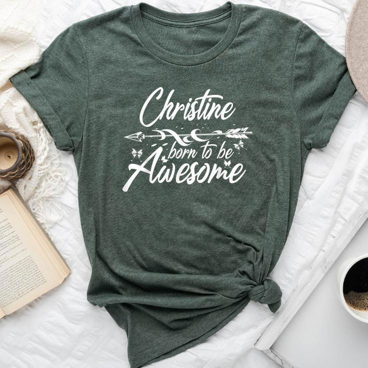 Christine Name Personalized Birthday Joke Bella Canvas T-shirt
