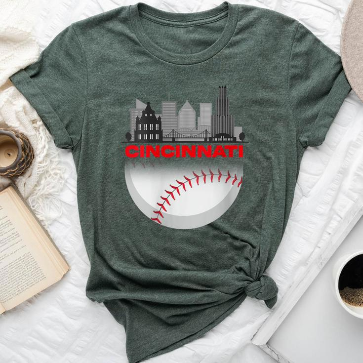 Cincinnati Vintage Style Of Baseball Bella Canvas T-shirt