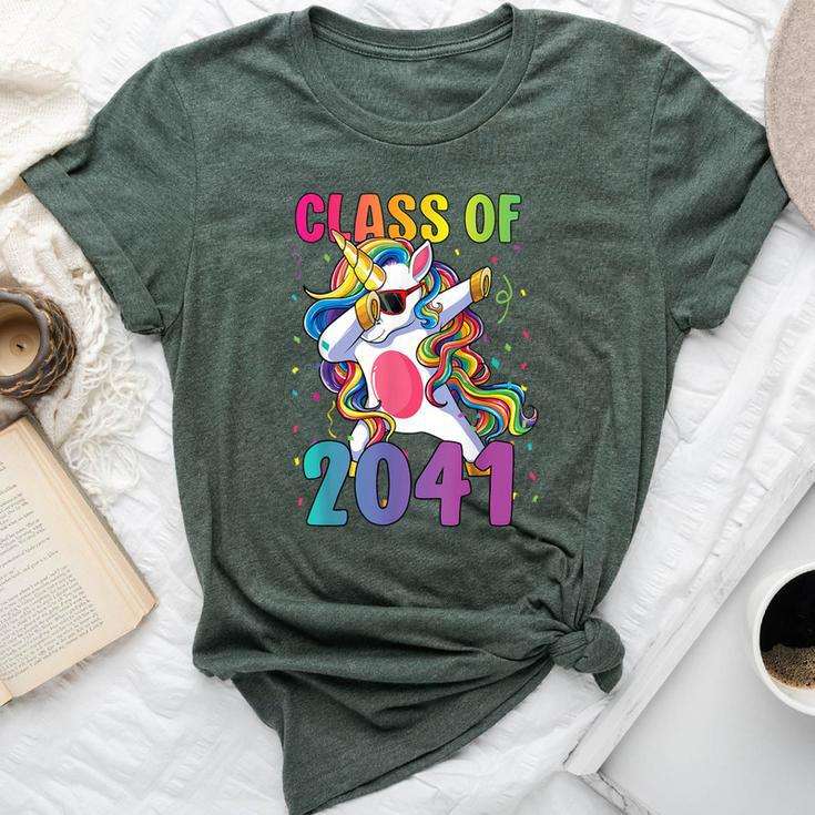Class Of 2041 Girls Dabbing Unicorn Grow With Me Bella Canvas T-shirt