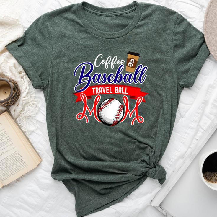 Coffee & Baseball Travel Ball Mom Bella Canvas T-shirt