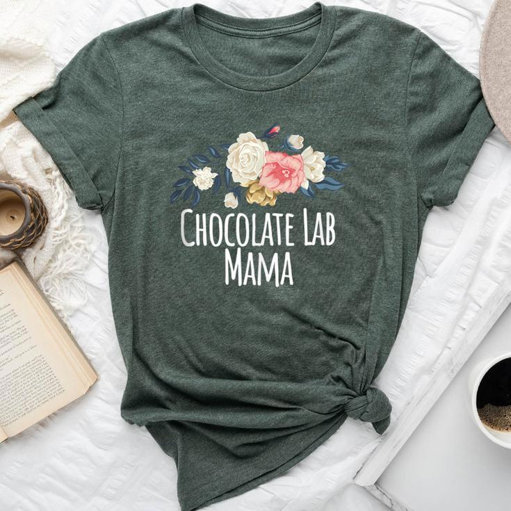 Colored Saying Chocolate Lab Mama Bella Canvas T-shirt