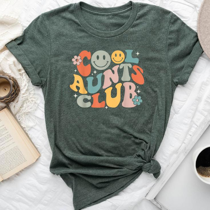 Cool Aunts Club Groovy Retro Smile Aunt Auntie Mother's Day Bella Canvas T-shirt