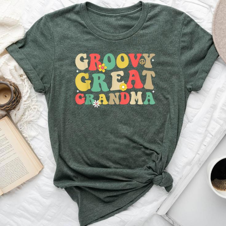 Cool Groovy Great Grandma 1St Birthday Family Matching Party Bella Canvas T-shirt