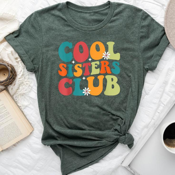 Cool Sisters Club Retro New Sister Matching Family Pregnancy Bella Canvas T-shirt