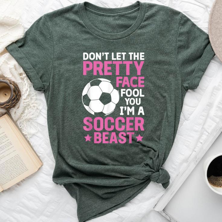 Cool Soccer For N Girls Soccer Lover Player Sports Bella Canvas T-shirt