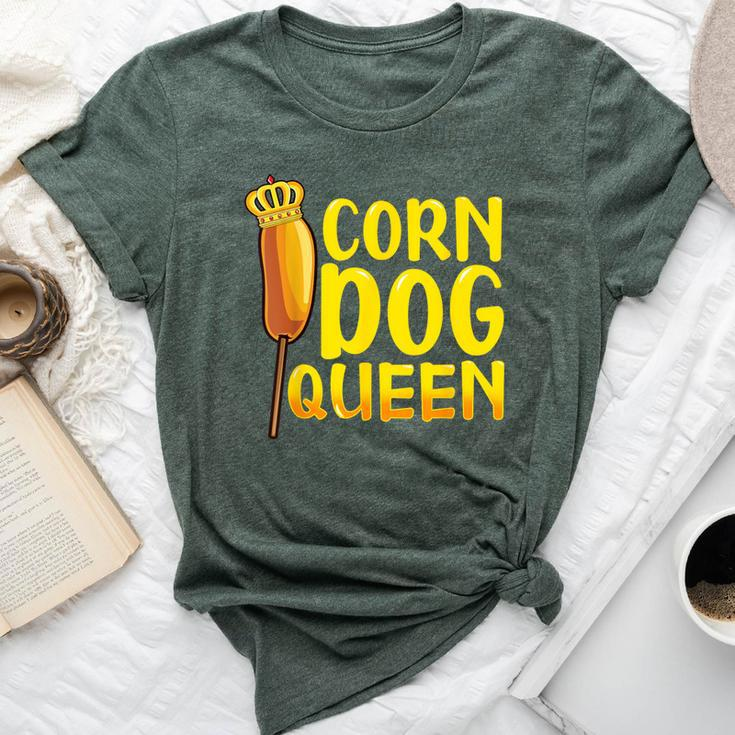 Corn Dog Queen Corndog Hot Dog Sausage Stick Bella Canvas T-shirt