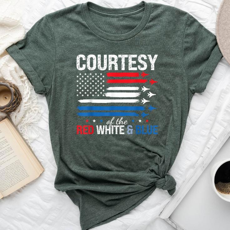 Courtesy Of The Usa Red White And Blue 4Th Of July Men Bella Canvas T-shirt