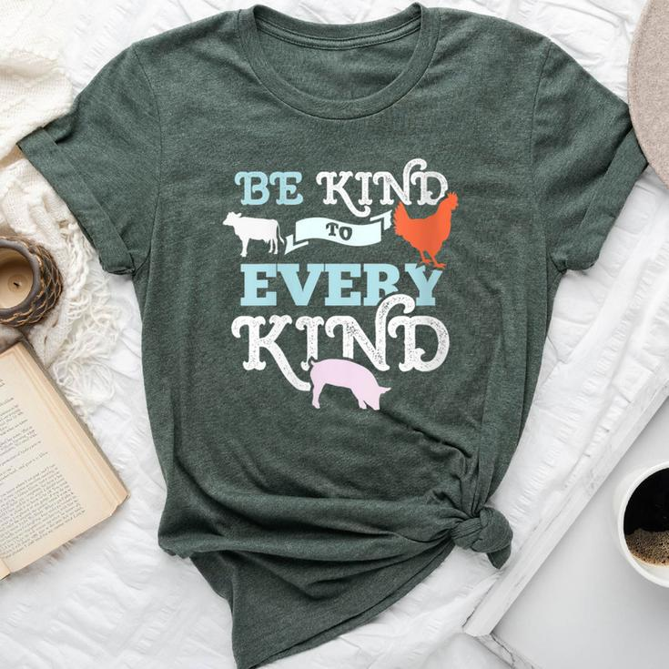 Cow Chicken Pig Support Kindness Animal Equality Vegan Bella Canvas T-shirt