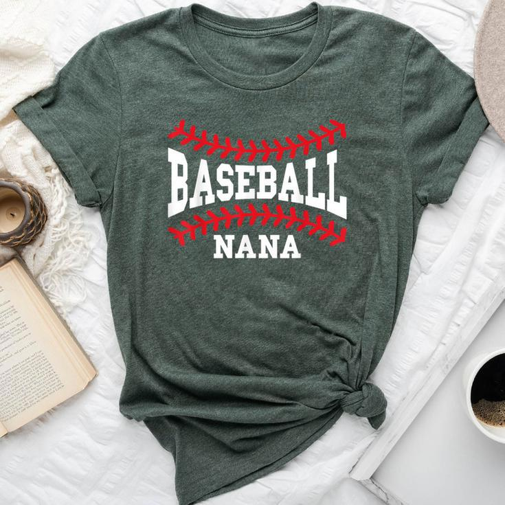 Cute Baseball Nana Laces Little League Grandma Women's Bella Canvas T-shirt