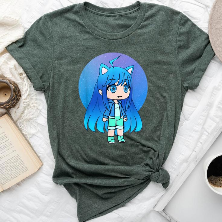 Cute Chibi Style Kawaii Anime Girl Aquachan Bella Canvas T-shirt