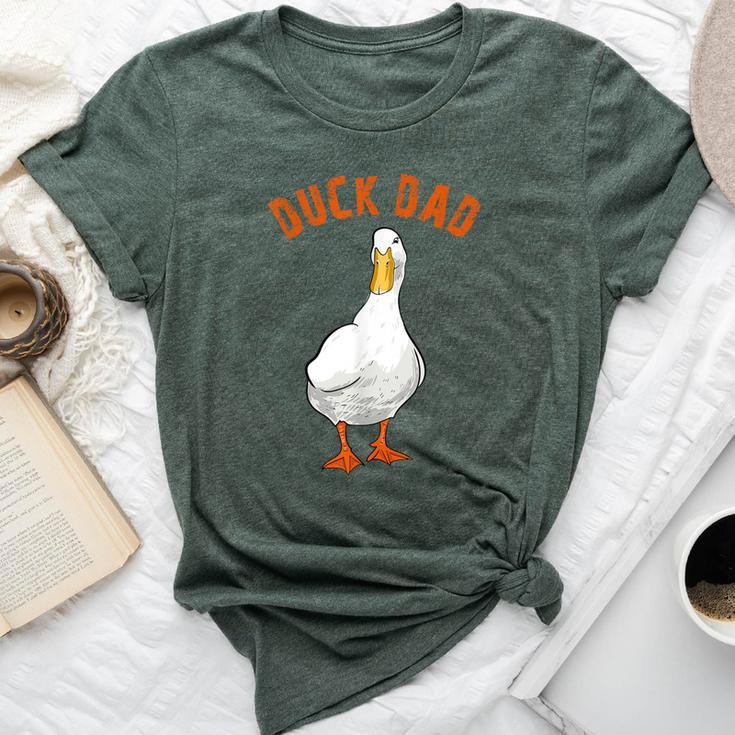 Cute Duck Dad Lover Illustration Duck Owner Bella Canvas T-shirt