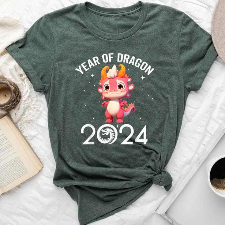 Cute New Year 2024 For Kid Girl Boy Year Of The Dragon Bella Canvas T-shirt