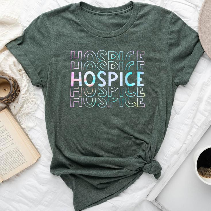 Cute Tie Dye Hospice Nurse Life Hospice Squad Bella Canvas T-shirt