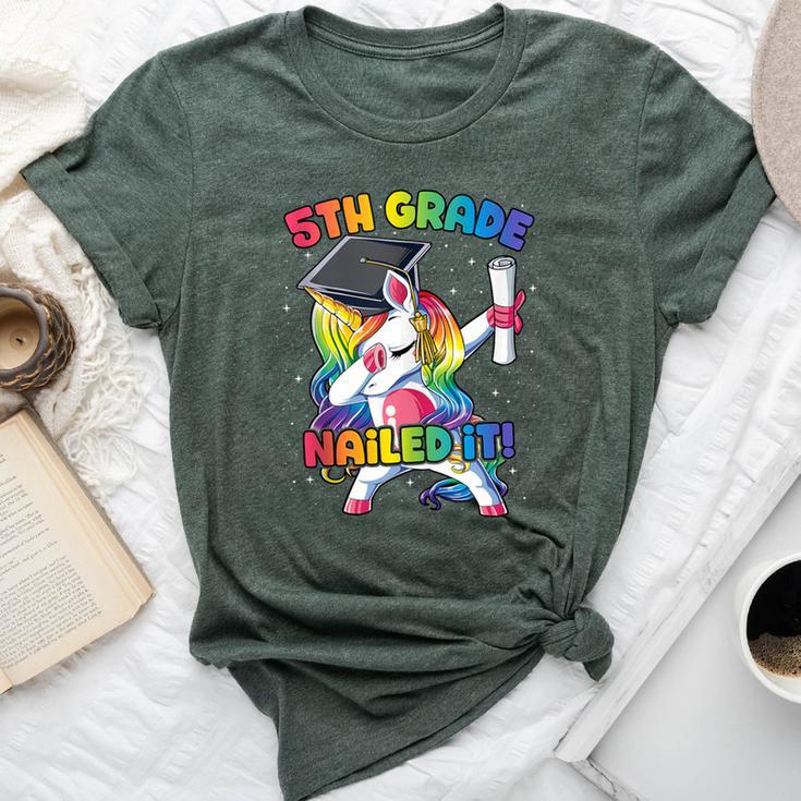 Dabbing 5Th Grade Unicorn Graduation Class Of 2021 Nailed It Bella Canvas T-shirt