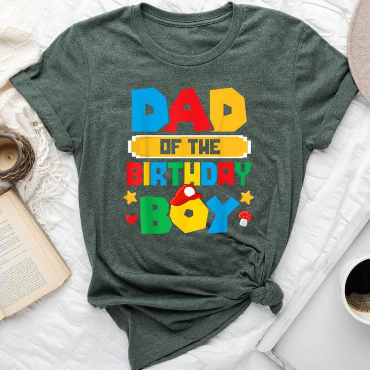 Dad Of The Birthday Boy Game Gaming Dad And Mom Family Bella Canvas T-shirt