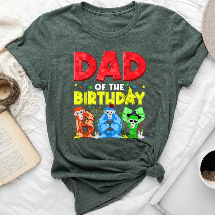 Dad And Mom Birthday Boy Gorilla Game Family Matching Bella Canvas T-shirt