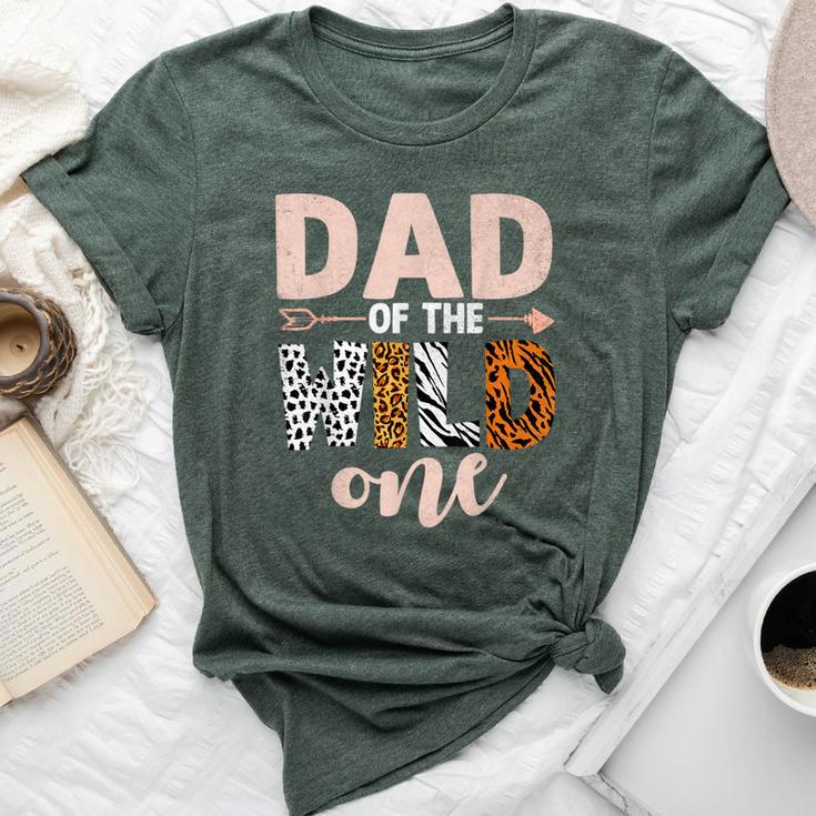 Dad And Mom Of The Wild One Birthday Girl Family Party Decor Bella Canvas T-shirt