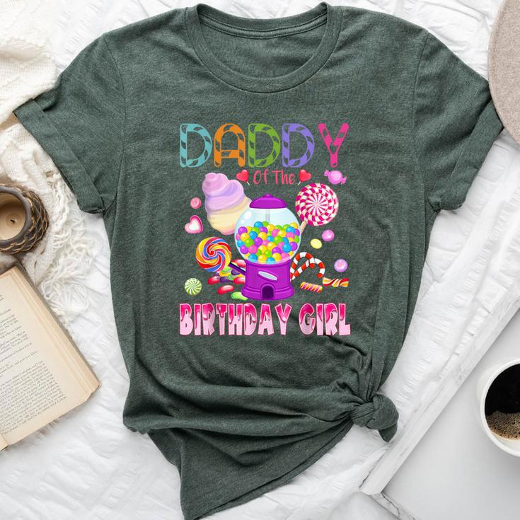 Daddy Of The Birthday Girl Candyland Candy Birthday Bella Canvas T-shirt