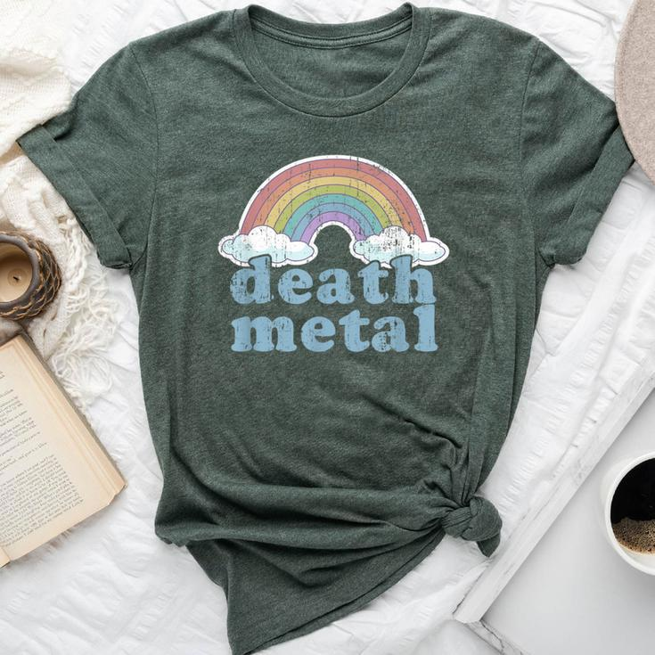 Death Metal Rainbow Retro Vintage Rock Music Metalhead Bella Canvas T-shirt