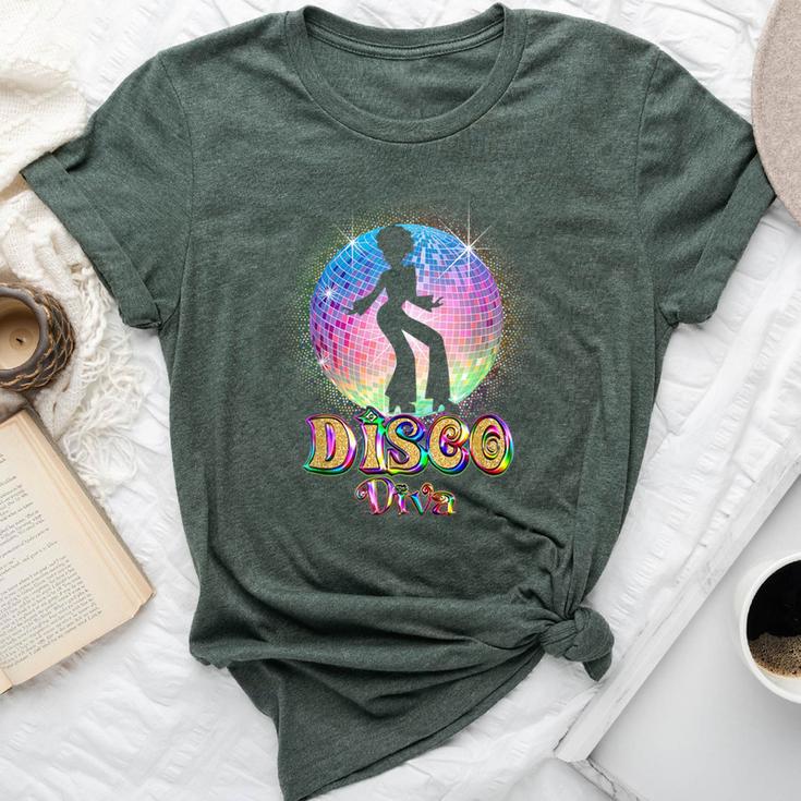 Disco Diva Retro 70'S 80'S Seventies Retro Disco Ball Bella Canvas T-shirt