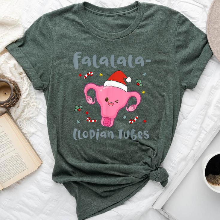 Doctor Nurse Obstetrics Christmas Falalala-Llopian Tubes Bella Canvas T-shirt