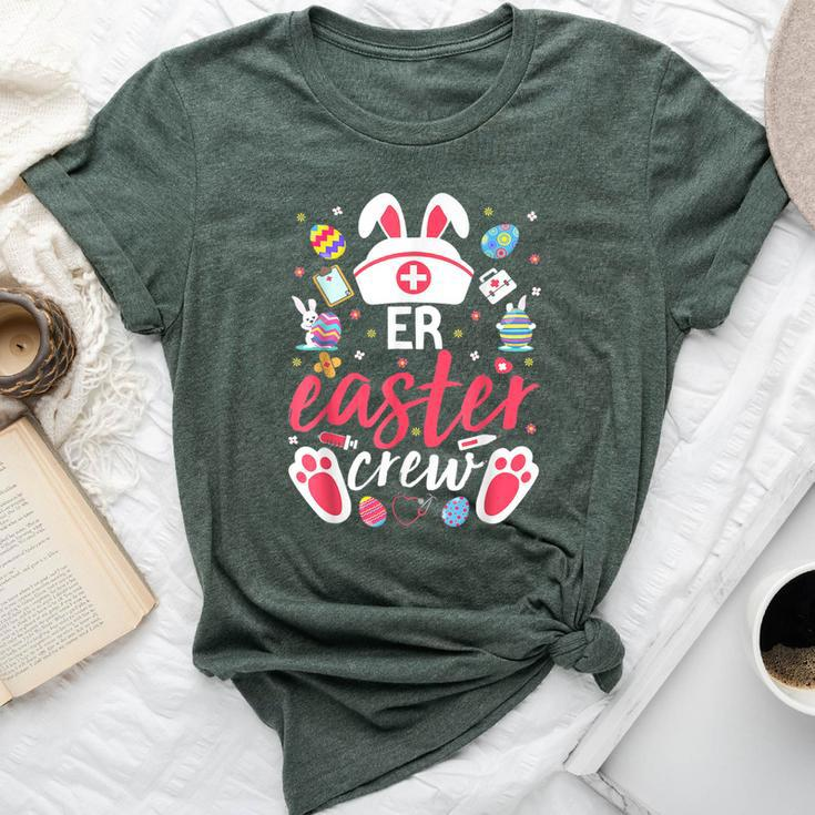 Easter Day Er Easter Nurse Crew Emergency Room Nurses Bunny Bella Canvas T-shirt