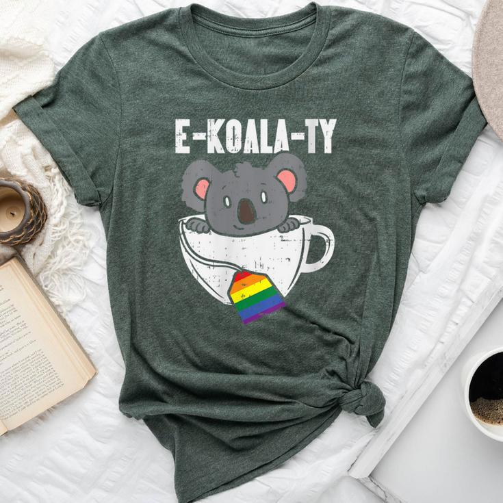 Ekoalaty Rainbow Tea Gay Pride Equality Lgbt Animal Bella Canvas T-shirt