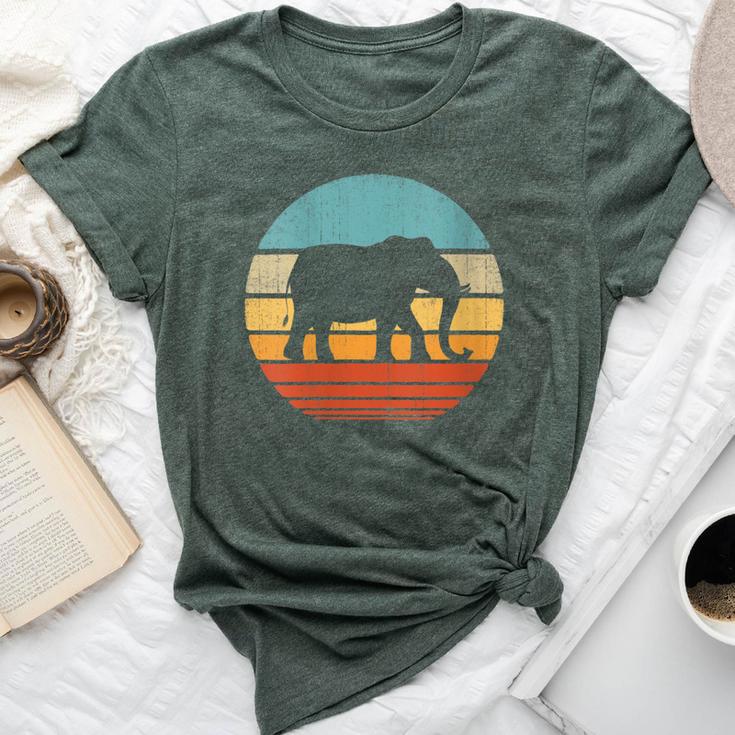 Elephant Retro Vintage 60S 70S Sunset Mammal Zoo Animal Men Bella Canvas T-shirt