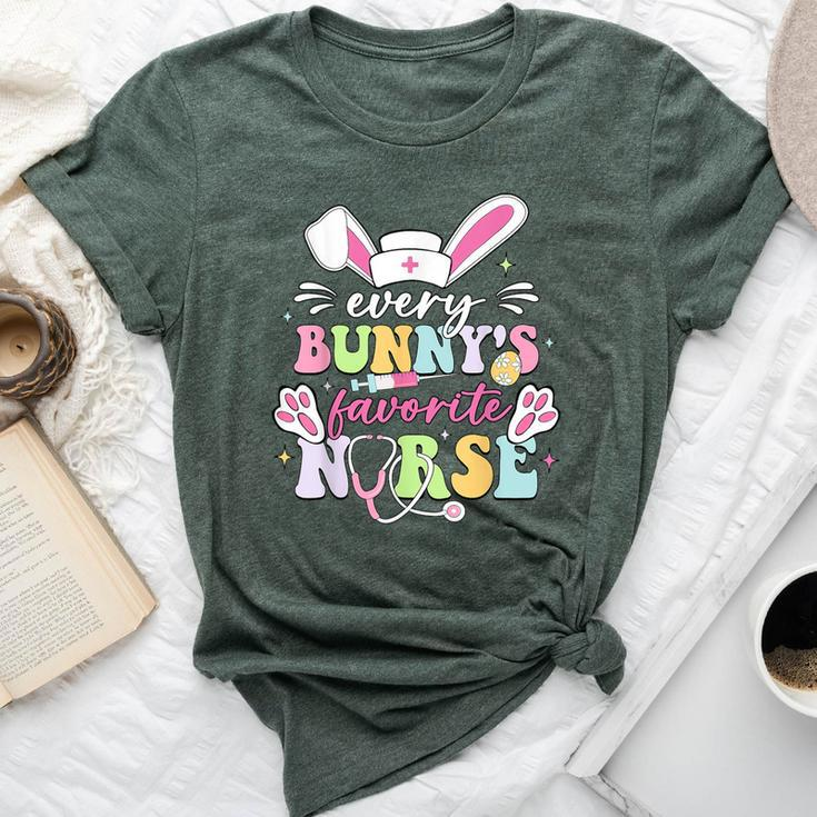 Every Bunny's Favorite Nurse Cute Easter Bunny Nurse Squad Bella Canvas T-shirt