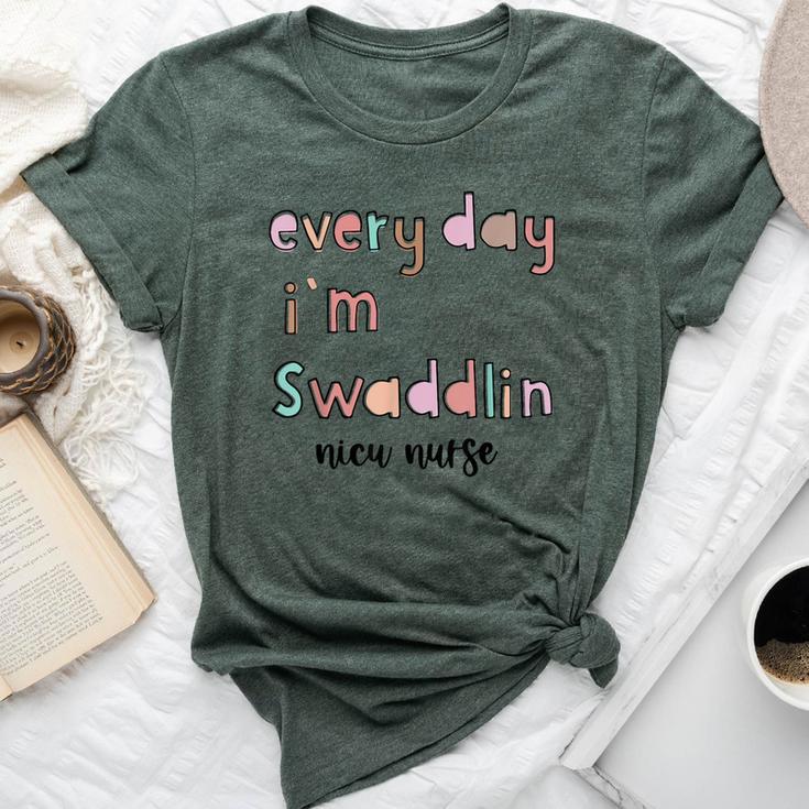 Every Day I'm Swaddlin Nicu Mother Baby Nurse Tech Icu Rn Bella Canvas T-shirt