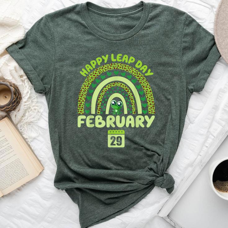 February 29Th Leap Day Frog Rainbow Matching Leap Year 2024 Bella Canvas T-shirt