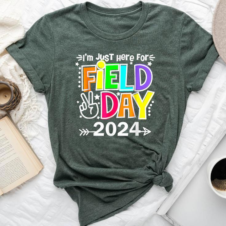Field Day Teacher I'm Just Here For Field Day 2024 Bella Canvas T-shirt