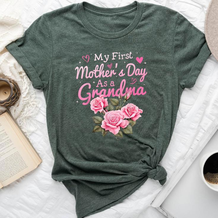 My First Mother's Day As A Grandma Happy 2024 Bella Canvas T-shirt