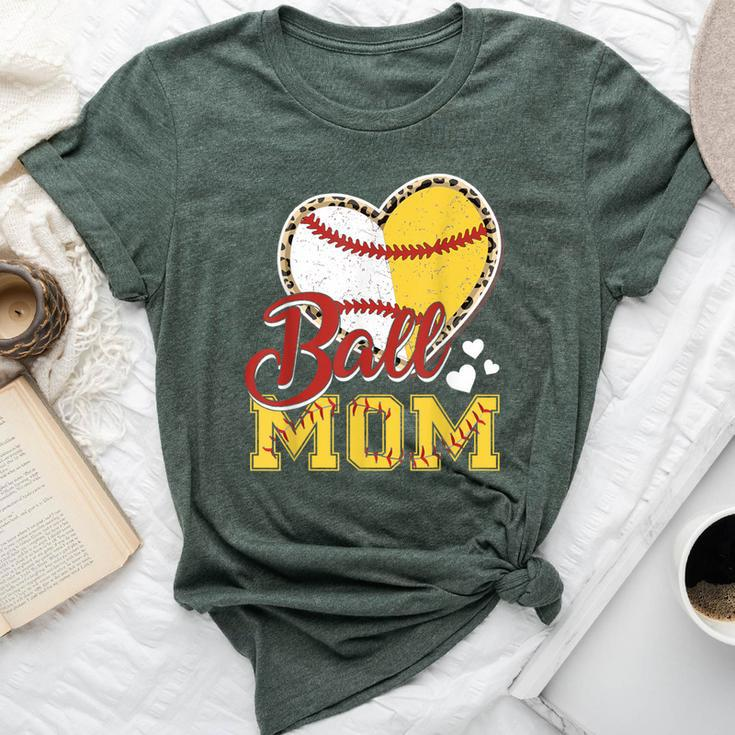 Ball Mom Softball Baseball For Bella Canvas T-shirt