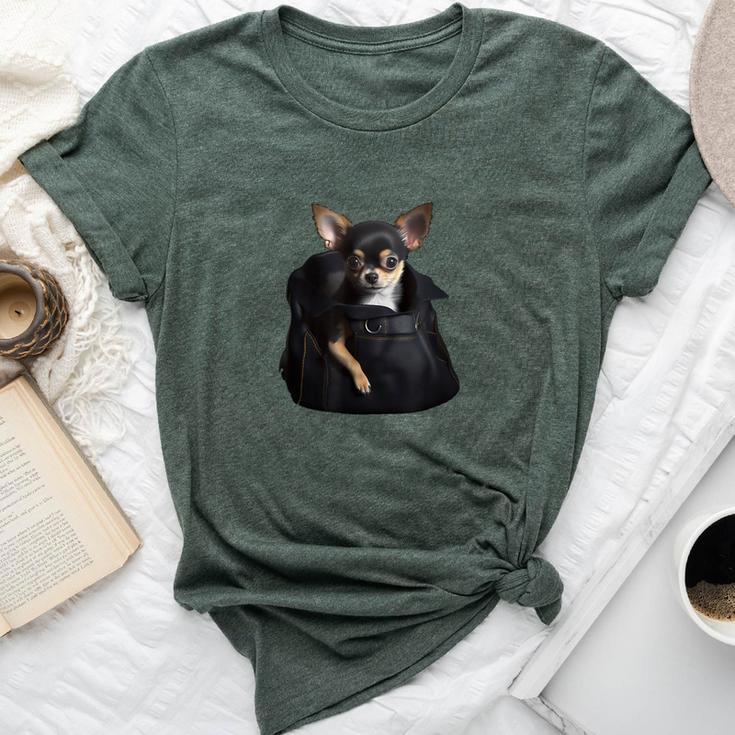 Chihuahua In Pocket Cute Dog Month Dad Mama Feminista Bella Canvas T-shirt